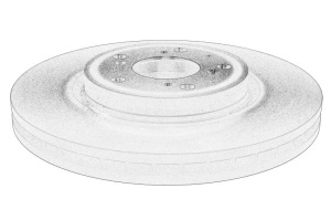 Disc frana Stanga/Dreapta Fata HONDA LEGEND IV 2006-2012 - Original OE
