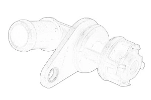 Flansa lichid racire AUDI Q7; PORSCHE CAYENNE, PANAMERA; VW TOUAREG 2010-2018 - Original OE