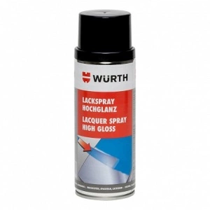 Lac spray negru lucios 9005 Wurth