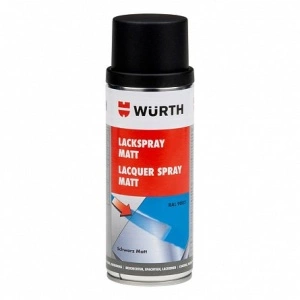 Lac spray negru mat 9005 Wurth
