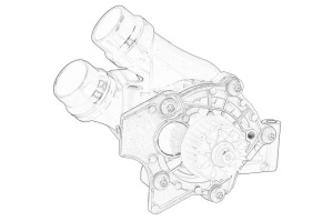 Pompa apa AUDI A3, A4 ALLROAD B8, A4 B8 2004-2018 - (carcasa; Senzor; termostat) - Original OE