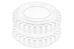 Roata dintata arbore cotit CITROEN C-CROSSER ENTERPRISE; DODGE CALIBER; MITSUBISHI LANCER VIII dupa 2006 - Original OE
