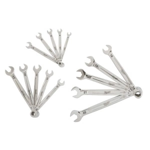 Set chei combinate, 12 unghi/hexagonale, dimensiuni metrice: 10, 11, 12, 13, 14, 15, 16, 17, 18, 19, 20, 21, 22, 8, 9 mm MILWAUKEE - Img 3