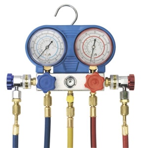 Set manometre control scurgere şi măsurare a presiunii în sistemele de climatizare SEALEY - Img 3