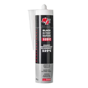 Silicon de etansare etansare, izolant de silicon, cartus 290g, Negru, rezistent Lichid racire; Uleiuri de motor; Vaselina, -54/329°C,temperatura ridicata MA PROFESSIONAL