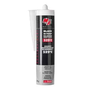 Silicon de etansare etansare, izolant de silicon, cartus 290g, Negru, rezistent Lichid racire; Uleiuri de motor; Vaselina, -54/329°C,temperatura ridicata MA PROFESSIONAL
