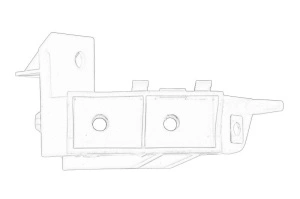 Suport bara protectie Dreapta Fata TOYOTA RAV 4 II 2000-2005 - Original OE