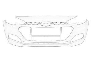 Bara HYUNDAI I20 ACTIVE, I20 II dupa 2014 - (Fata, 5 usi, grund) - Original OE
