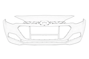 Bara HYUNDAI I20 ACTIVE, I20 II dupa 2014 - (Fata, 5 usi, grund) - Original OE