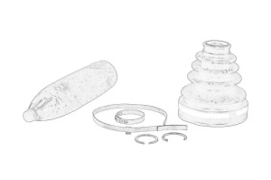 Burduf cauciuc cap planetara LEXUS GX; TOYOTA 4 RUNNER IV, FJ CRUISER, LAND CRUISER PRADO 2001-2018 - (interior) - Original OE
