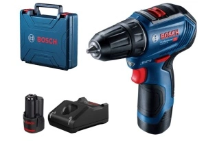 Burghiu electric cu acumulator, tip: pistol, set GSR 12V-30 1,5-10mm, voltaj: 12V, torsiune maxima: 30Nm, numar baterii: 2 2 Ah Li-Ion BOSCH