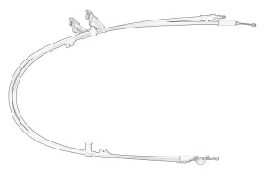 Cablu frana mana Spate FORD FOCUS III, FOCUS III/HATCHBACK, FOCUS III/KOMBI 2010-2020 - Original OE