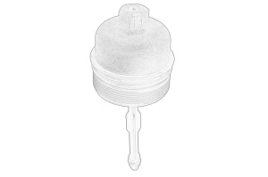 Capac carcasa filtru ulei HYUNDAI I20 ACTIVE, I20 I, I20 II; KIA CARENS III dupa 2005 - Original OE