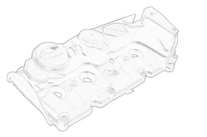 Capac culbutor VW CALIFORNIA T6 CAMPER, CRAFTER, MULTIVAN T6 dupa 2015 - Original OE