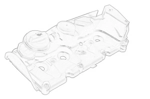 Capac culbutor VW CALIFORNIA T6 CAMPER, CRAFTER, MULTIVAN T6 dupa 2015 - Original OE