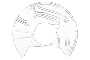 Capac tambur frana ; Stanga Fata BMW X3 2003-2011 - (E83) - Original OE