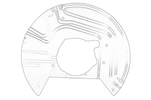 Capac tambur frana ; Stanga Fata BMW X3 2003-2011 - (E83) - Original OE