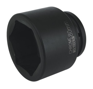 Cheie tubulara de impact 6-colturi 1", dimensiune 80mm SEALEY