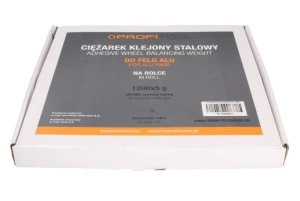 Greutate vulcanizare oţel, argintiu, 5g, 1200x5g, banda larga; se ruleaza 6 kg; zincat PROFITOOL