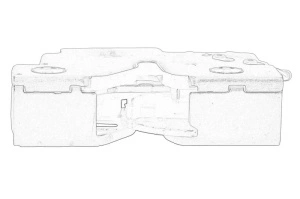 Inchizatoare capota SKODA OCTAVIA III 2012-2020 - (partea inferioara) - Original OE