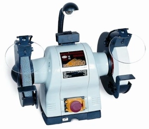 Polizor banc cu doua discuri abrazive dublu cu iluminare BKL-2000 PROMA