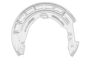Protectie disc frana Dreapta Fata MAZDA 3 dupa 2018 - Original OE