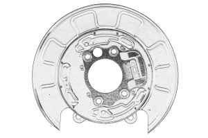 Protectie disc frana Stanga HYUNDAI TUCSON, TUCSON/SUV; KIA SPORTAGE II 2004-2012 - Original OE