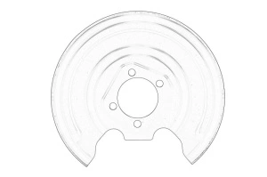 Protectie disc frana Stanga Spate TOYOTA AURIS, COROLLA, PRIUS 2006-2018 - Original OE