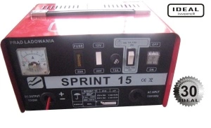 Redresor curent Incarcator acumulatori 12 24 V acumulatori cu acid Sprint 15 IDEAL