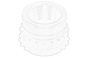 Roata dintata arbore cotit BMW 5, 7 2002-2009 - (E60; E65, E66, E67) - Original OE