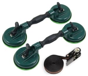 Set 2 ventuze cu chinga transport si montare parbriz maxim 60kg PROFITOOL