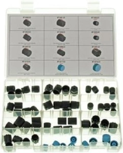 Set 60 bucati piulite dopuri conexiuni HP / LP sistem climatizare aer conditionat auto ERRECOM