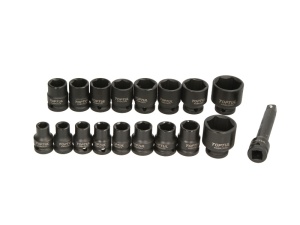 Set tubulare de impact 1/2 17 piese TOPTUL - Img 2