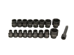 Set tubulare de impact 1/2 17 piese TOPTUL - Img 2
