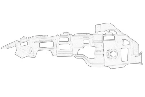 Suport bara Dreapta Fata VW GOLF 7 2012-2017 - (plastic) - Original OE