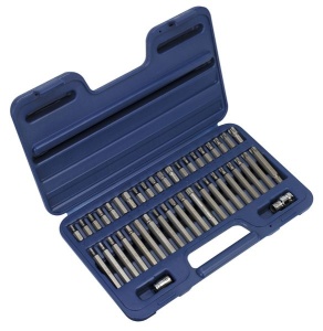Trusa de chei biti Hexagon/Torx/XZN/Ribe 3/8'' & 1/2'', Sealey 74 piese - Img 2