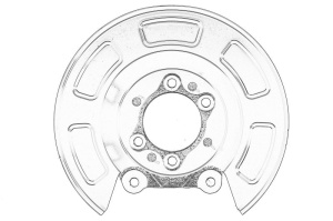 Capac tambur frana Stanga Spate HYUNDAI I20 ACTIVE, I20 I, I20 II; KIA VENGA dupa 2008 - Original OE