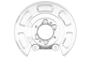 Capac tambur frana Stanga Spate HYUNDAI I20 ACTIVE, I20 I, I20 II; KIA VENGA dupa 2008 - Original OE
