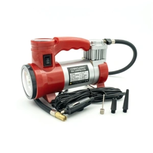 Compresor Auto 12V cu Carcasa Metal si Lanterna LED, CARGUARD