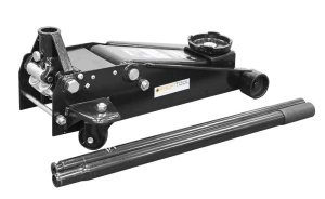 Cric hidraulic mobil, capacitate de ridicare: 3000 kg, înălțime minimă de ridicare 130 mm, înălțime maximă de ridicare: 465 mm, mobil, număr de pistoane: 2, culoare: negru PROFITOOL