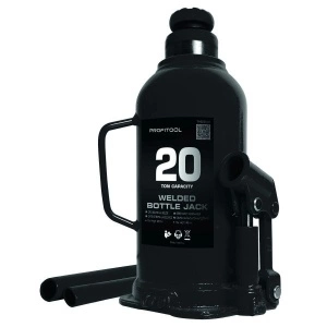 Cric pentru sticle, capacitate de ridicare: 20000kg, inaltime minima de ridicare 235 mm, inaltime maxima de ridicare: 445 mm, numar pistoane: 1, culoare: negru PROFITOOL