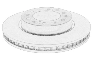 Disc frana ISUZU Stanga/Dreapta Fata - (320mmx30mm) - Original OE