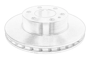 Disc frana Stanga/Dreapta Fata IVECO DAILY III 26L11, 29L11, 29S11 - (300mmx28mm; AHRA11C1B1, AHRA14C1B1, AHRA64C1B1) - Original OE