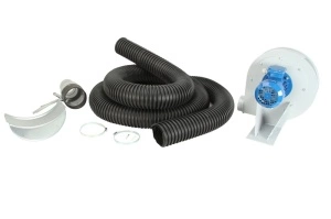 Exhaustor de gaze cu un tub pt autoturisme; , diametru furtun 4", lungime furtun 5m, duza, ventilator 0,37 kW, alimentare 3x400V EVERT