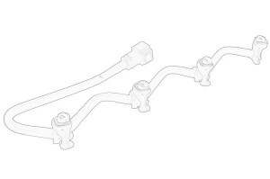 Furtun supracurgere combustibil VOLVO D2 - Original OE