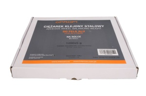 Greutate vulcanizare oţel, negru, 5g, 1200x5g, banda larga; pictura; se ruleaza 6 kg; zincat PROFITOOL - Img 1
