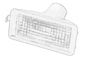 Lumina numar inmatriculare Stanga/Dreapta SEAT IBIZA IV, IBIZA IV SC, IBIZA IV ST 2008-2017 - Original OE