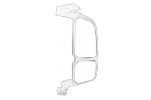 Oglinda laterala , incalzita, electric 300 Dreapta IVECO S-WAY, X-WAY dupa 2019 - Original OE