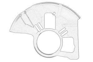 Protectie disc frana Dreapta Fata MAZDA CX-7, CX-9 dupa 2006 - Original OE