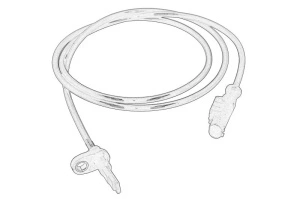 Senzor ABS Stanga/Dreapta Fata IVECO DAILY IV, DAILY V, DAILY VI - (drept, 1250mm, 2pin) - Original OE
